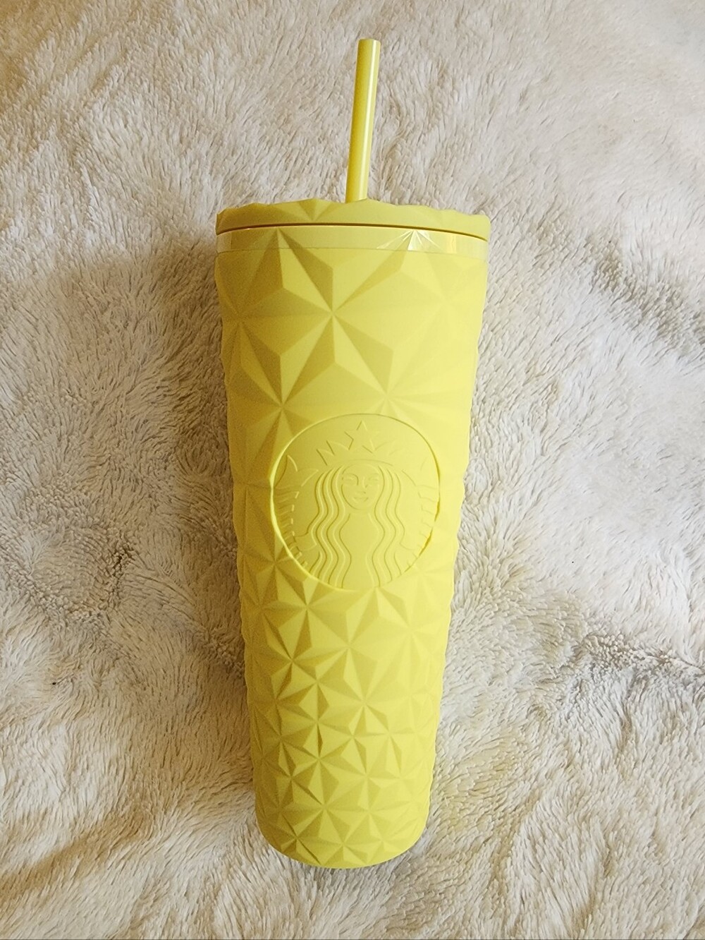 Starbucks Geometric Tumbler Summer Yellow NWT